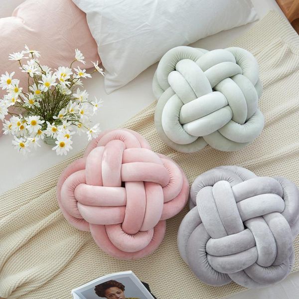

cushion/decorative pillow 25cm soft knot ball cushions bed stuffed home decor cushion plush throw