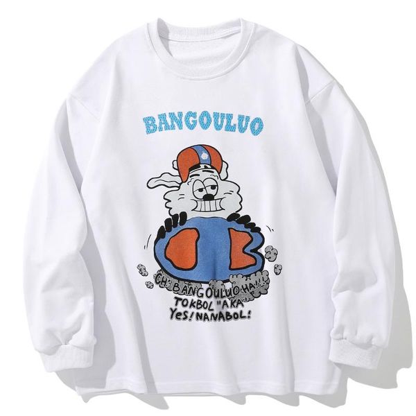 

men's t-shirts lacible mens tshirts harajuku funny creative graphic long sleeve tees shirts streetwear hip hop fashion casual, White;black