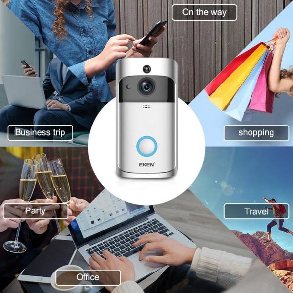 

wifi doorbell smart wireless1080p video camera cam waterproof home security house bell doorbells
