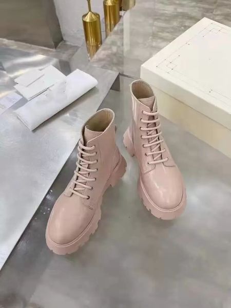 

designer's latest customized logo women's boots leather non slip rubber sole luxury comfort exquisite technology size 35--40, Black
