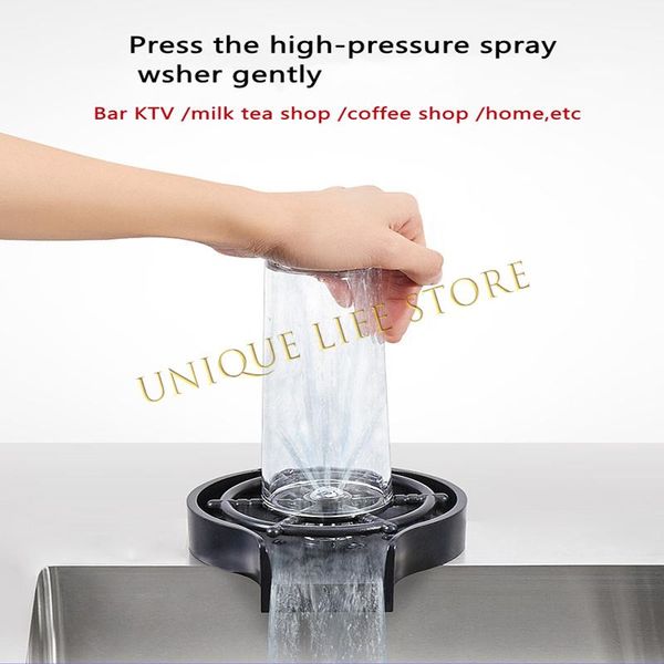 

kitchen faucets glass rinser faucet bar coffee stainless steel auto bottle cup cleaner washing spray for sink