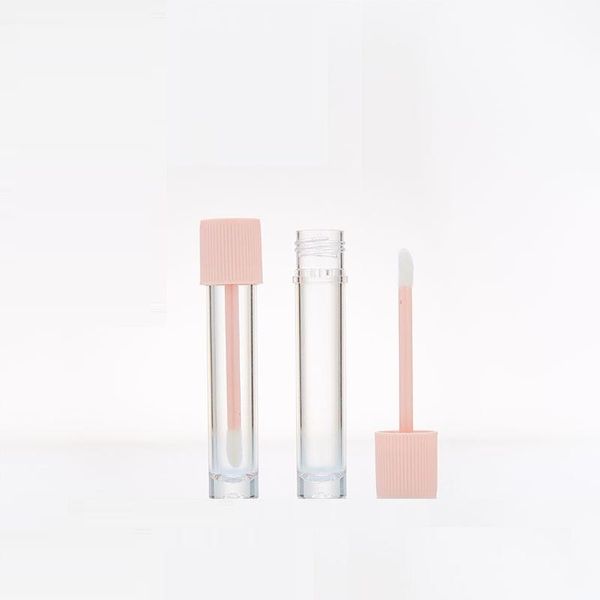 

storage bottles & jars empty round lip gloss tube 3ml clear plastic small lipgloss containers cosmetic container wand tubes 50/100pcs
