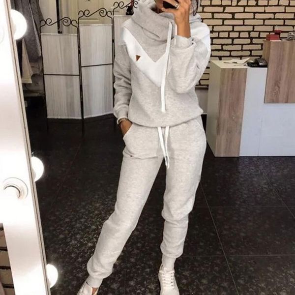 

yoga outfit women's tracksuit 2 piece set pullover hoodie+pants sports suit female autumn winter sweatshirt sets sportswear suits for w