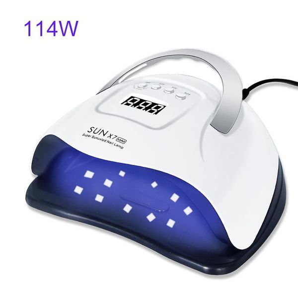 

nail dryer uv led lamp for salon 114/84/54w with motion sense lcd display quick dry nails manicure tool dryers