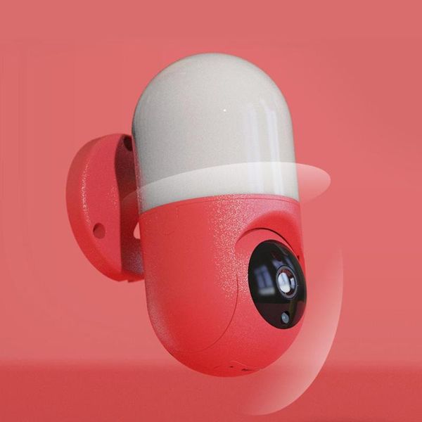 

night vision intelligent monitoring camera with garden automatic lighting lamp ip cameras
