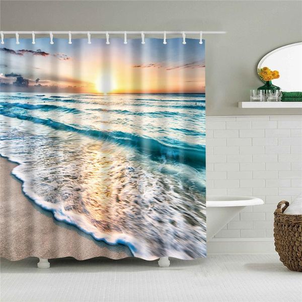 

shower curtains scenic waterfall scenery curtain bathroom for kitchen