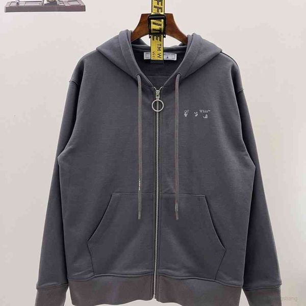 

men's hoodies sweatshirts tested quality 2021 autumn winter embroidery sticker arrow zipper cardigan sweater, Black