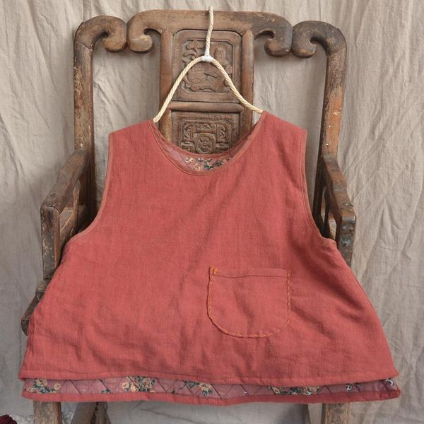 

women's vests yoyikamomo women vest 2021 warm cotton padded autumn winter original sleeveless solid color pockets pullovers, Black;white