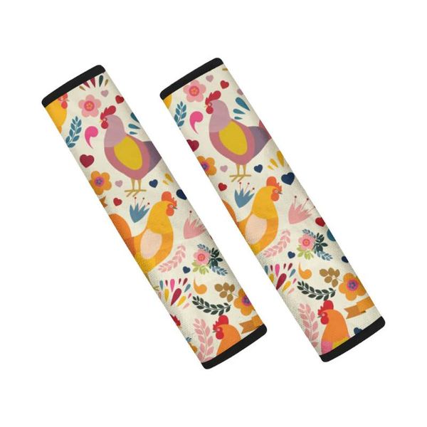 

safety belts & accessories pinup angel lovely animal rooster set of 2 stylish automotive seat belt cover easy clean car interior universal
