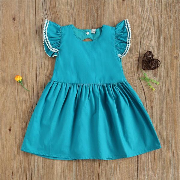 

summer children clothing kids baby girls sleeve dress stylish backless casual dresses girl's, Red;yellow