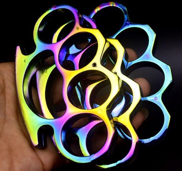 

weight about 154g chromatic colour thick steel brass knuckle dusters self defense personal security women's and men's self-defense