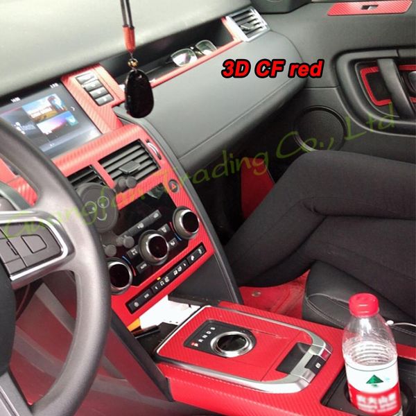 

interior central control panel door handle 3d 5d carbon fiber stickers decals car-styling cover products accessories for land rover discover