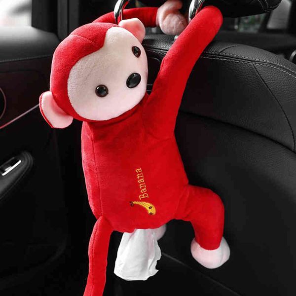 

cartoon creative pippi monkey car animal tissue napkin paper box napkin holder
