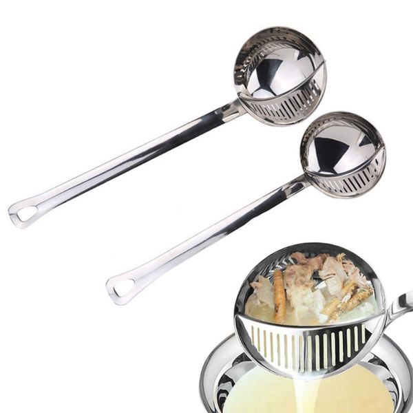 

spoons soup spoon detachable stainless steel 2-in-1 colander multi purpose