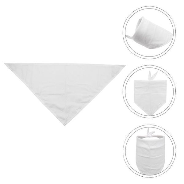 

dog apparel 6pcs polyester pet bibs delicate decorative saliva towels party