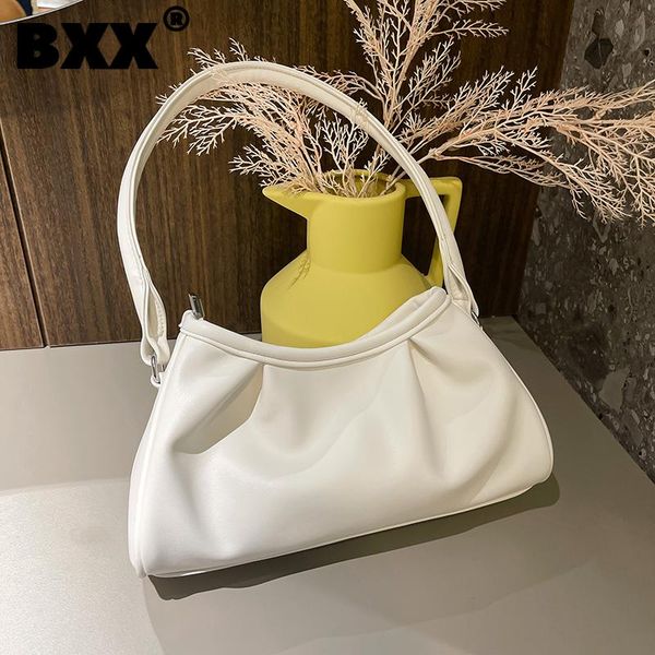 

evening bags [bxx] women wrinkled brief handbag elegant quality pu leather all-match crossbody shoulder bag fashion trending 2021 gf0161