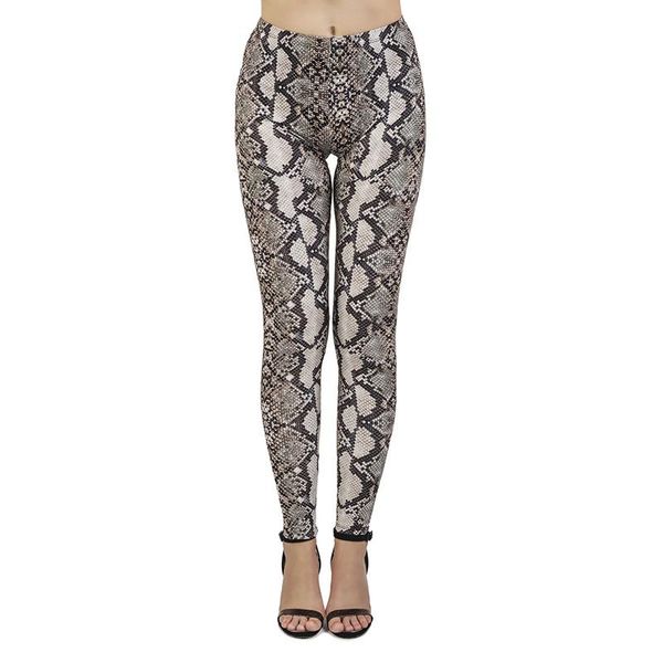 

snake print high waist yoga pants fitness leggings outfits, White;red