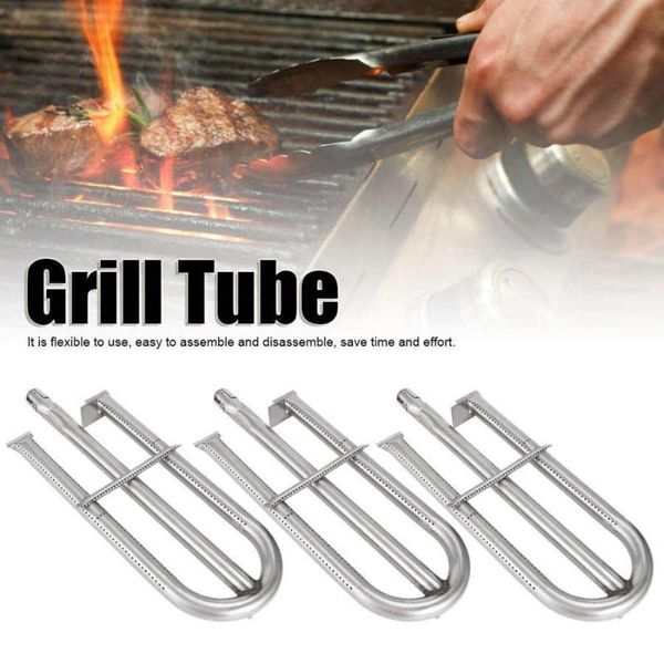 

3pcs stainless steel bbq grill burners tube replacement accessories fit for perfect flame cookware cooking tools