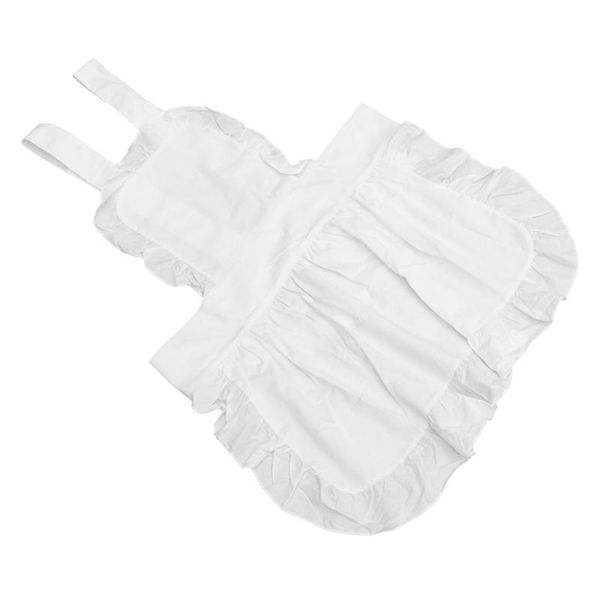 

aprons pure cotton for girls vintage retro waitress apron cooking (white)