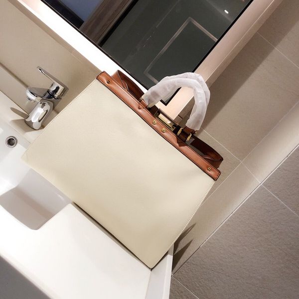 

designer canvas with leather letter shopping bag retro tote bags underarm large capacity handbag
