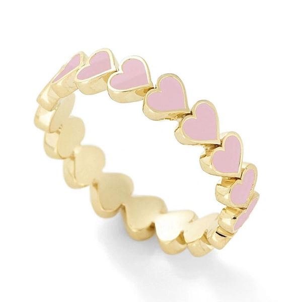 

wedding rings y5jd dripping oil love ring heart jewelry, Slivery;golden