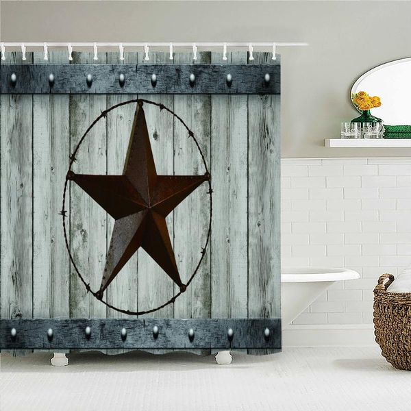 

shower curtains vintage style retro wall hanging cowboys bathroom waterproof polyester multi-size bath with hooks