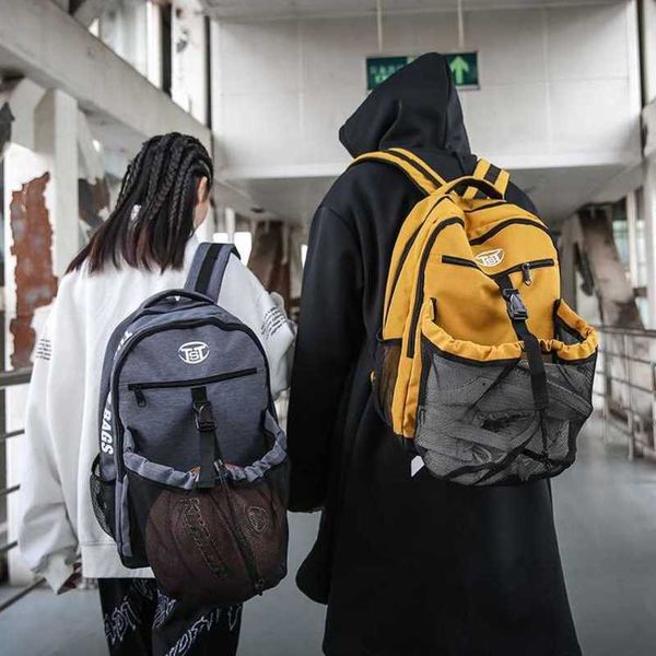 

backpack men's personalized school capacity high school students basketball football net training bag fashion backpack women