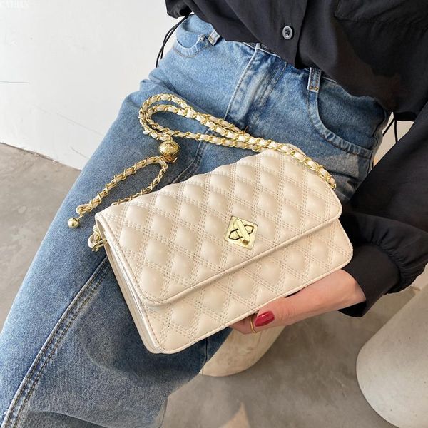 

cross body pu leather crossbody bags for women 2021 summer luxury handbags lady travel brand chain shoulder purses designer