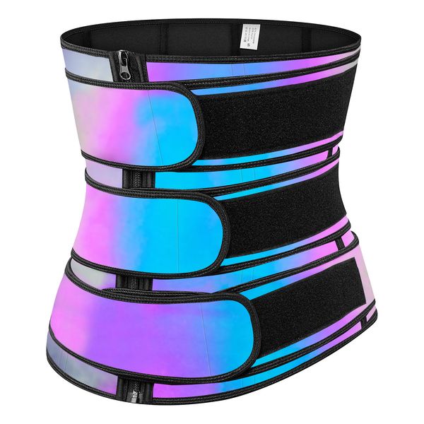 

latex waist trimmer fitness sauna sweat belts for women beauty belly & tummy shapewear with 9 steelbones strong sculpting slimming body shap