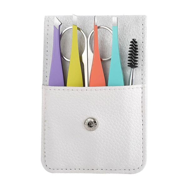 

eyebrow tools & stencils 1 set of portable trimming kit scissors grooming
