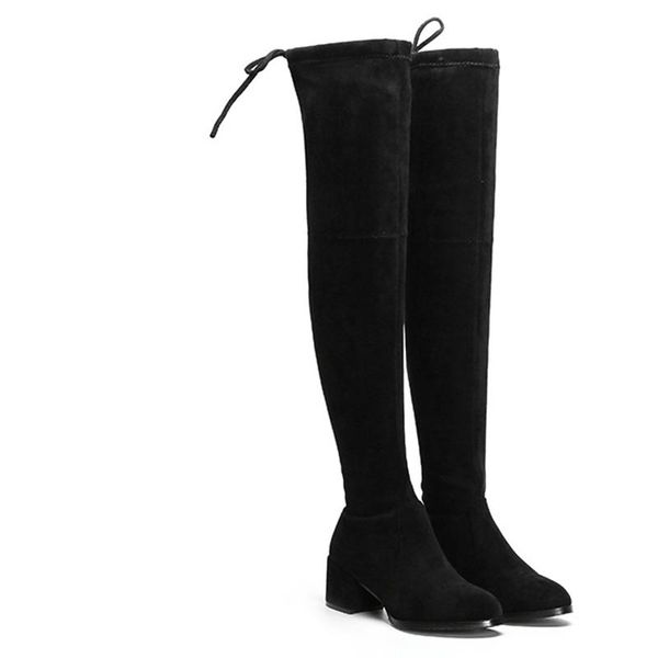 

boots women's flat-bottomed autumn and winter, Black