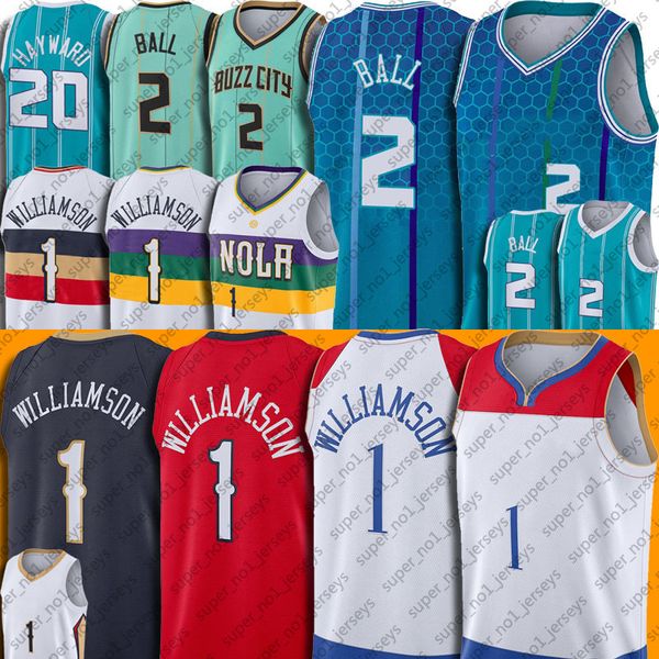 

zion 1 lamelo williamson ball basketball jersey gordon 20 hayward jerseys, Black;red