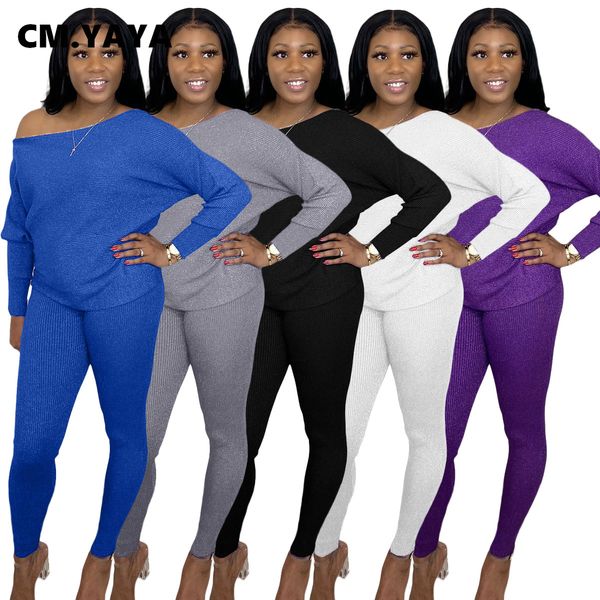 

activewear ribbed women set sweater legging pants matching set knitted sexytrasuit fitness two 2 piece set outfitby air, White