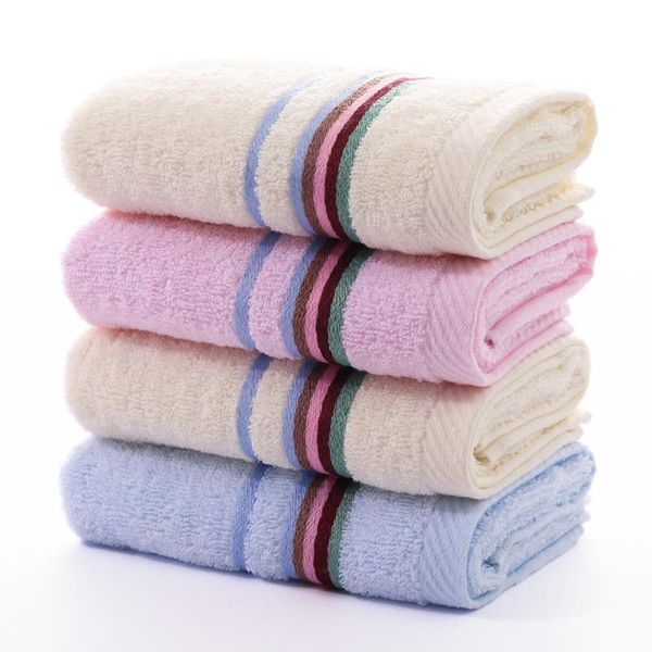 

towel [2pcs] pure cotton bathing water-absorbent soft fabric cleaning fiber for male woman