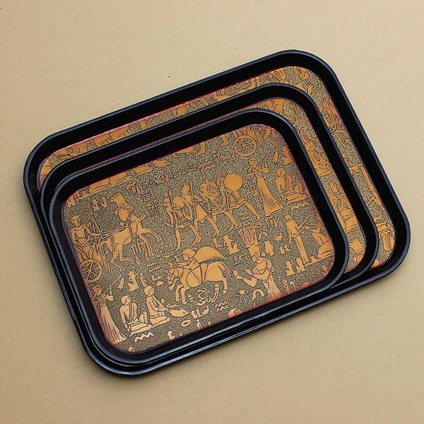 

kitchen storage & organization non-slip plastic rectangular serving tray plate el guest wine for breakfast/fast /tea