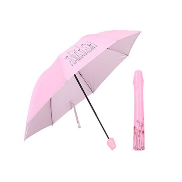 

uv protection pink folding umbrella sunproof rain windproof anti-uv sun/rain umbrellas