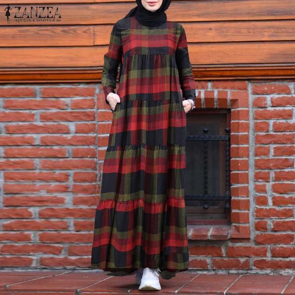 

casual dresses muslim women vintage printed abaya turkey hijab dress spring long sleeve kaftan vestidos ruffles sundress 5xl 3rs9, Black;gray