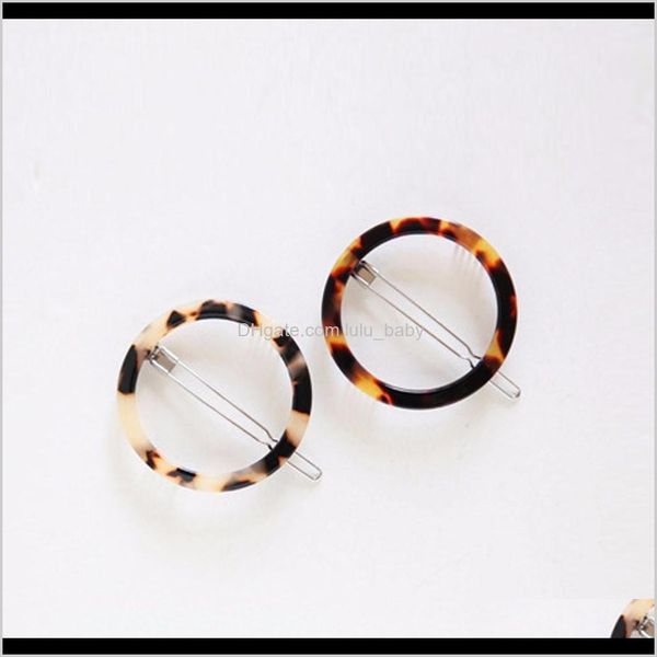 

geometric elegant clips ink leopard women hairpin beautiful fashion girls accessories headdress eocli pins quny0, Black;brown