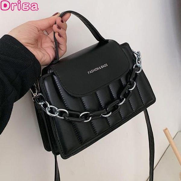 

evening bags driga elegant female handbags square crossbody 2021 fashion chain shoulder pu vertical