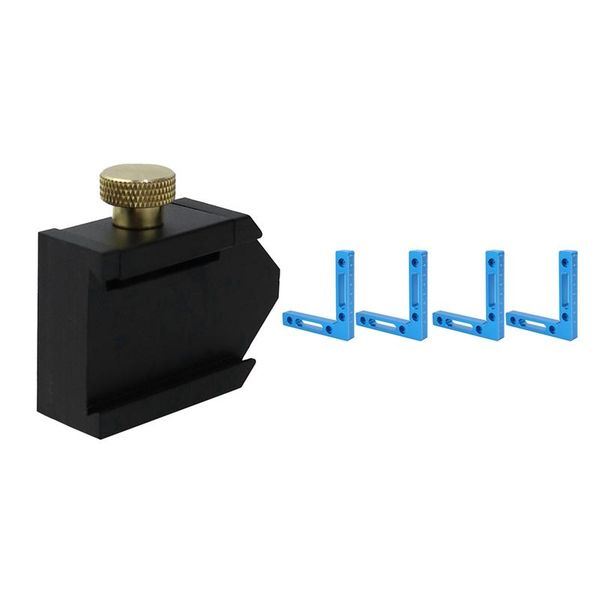 

car gps & accessories 1 pcs scriber steel ruler positioning block 4 aluminium alloy 90 degree squares right angle clamps