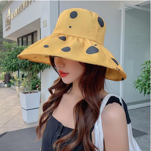 

bucket hat fashionable double sided female fisherman's versatile sunshade and sunscreen sun, Blue;gray