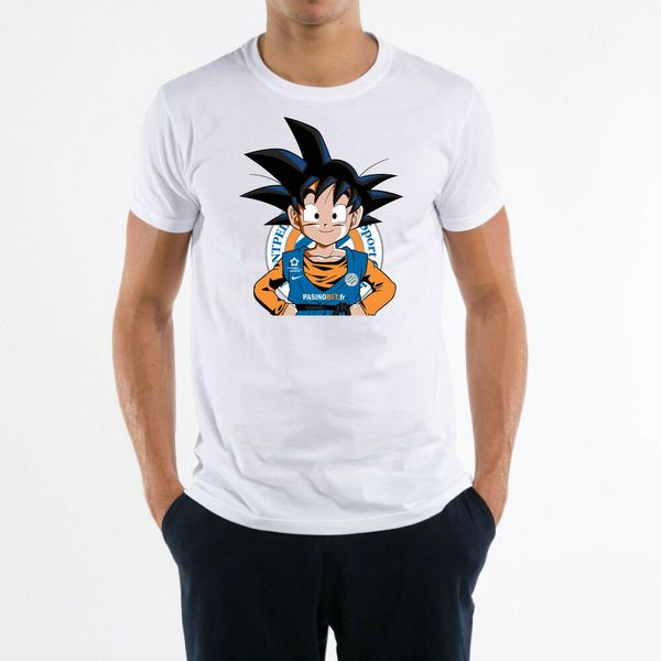 

mens t-shirt soccer sangoten mhsc montpellier, White;black