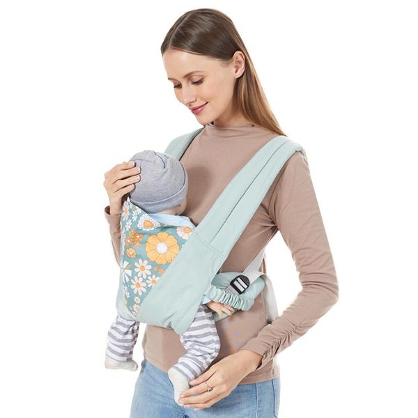 

carriers, slings & backpacks baby multifunctional sling wrap carrier dual use infant nursing towel cover fabric cotton floral comfortable br