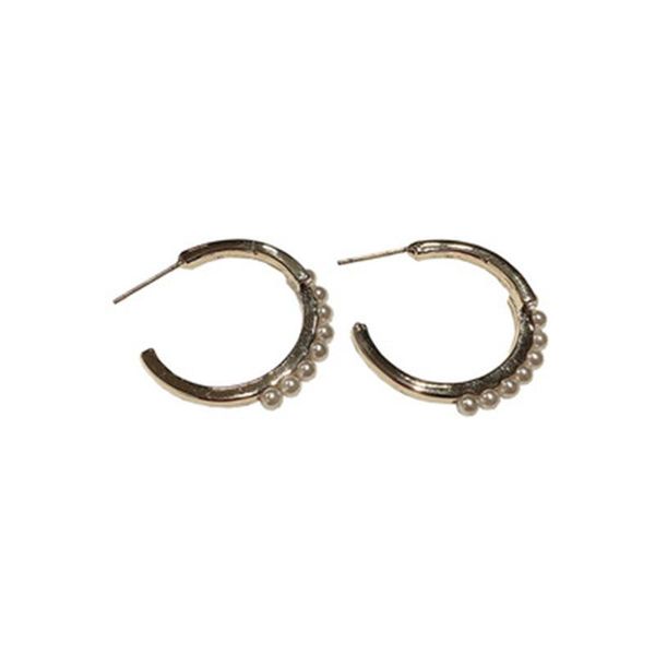 

fashion style mesh red earrings geometric high sense stud, Golden;silver