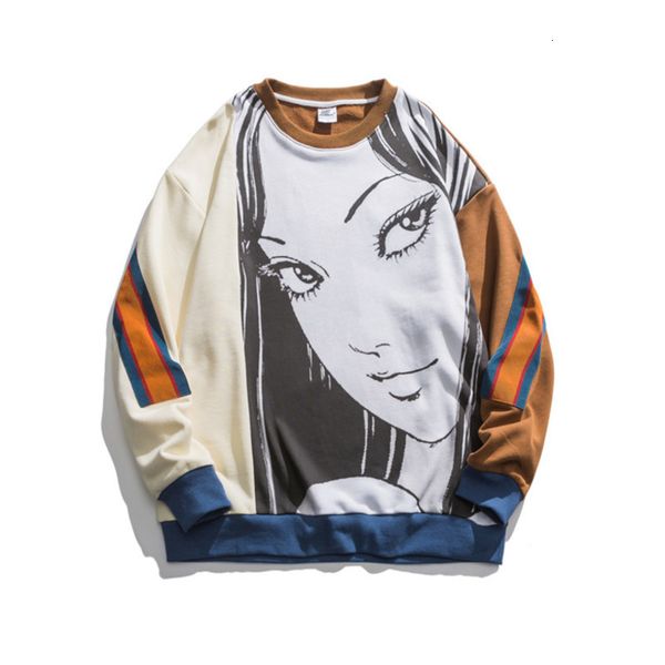 

men's hoodies & sweatshirts from the hip hop men of cartoon girls printed sweatshirts cotton pullovers pure hoodies for men's clot, Black