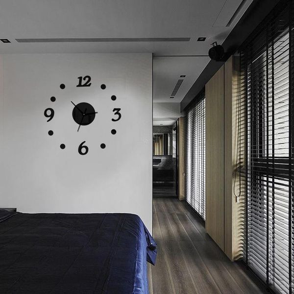 

wall clocks nordic minimalist creative mute acrylic clock living room public space office bedroom decorative watch