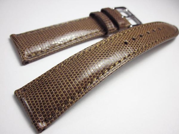 

watch bands genuine leather handmade band lizard 18mm 19mm 20mm 21mm 22mm calfskin bracelet retro wristband, Black;brown