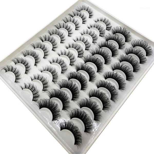 

20 pairs natural false eyelashes fake lashes long makeup 3d mink eyelash extension for beauty1