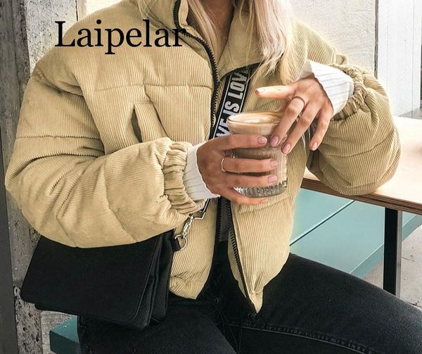 

women's trench coats laipelar casual corduroy thick parka overcoat winter warm fashion outerwear women 2021 khaki streetwear jacket coa, Tan;black