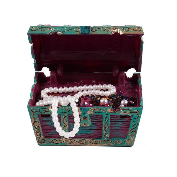 

aquarium decoration treasure chest pirate with air connection decorations
